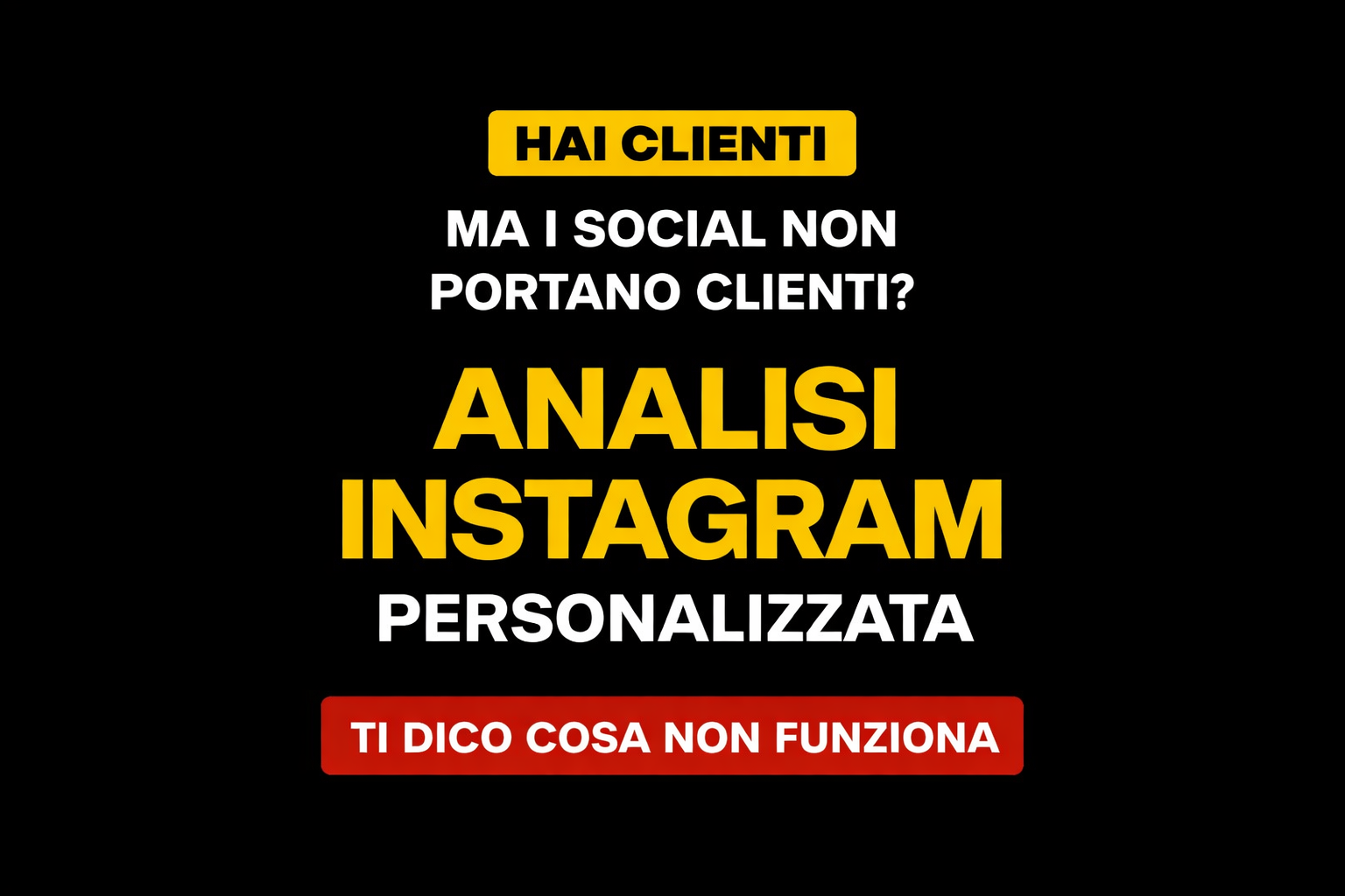 Analisi Instagram per attività locali